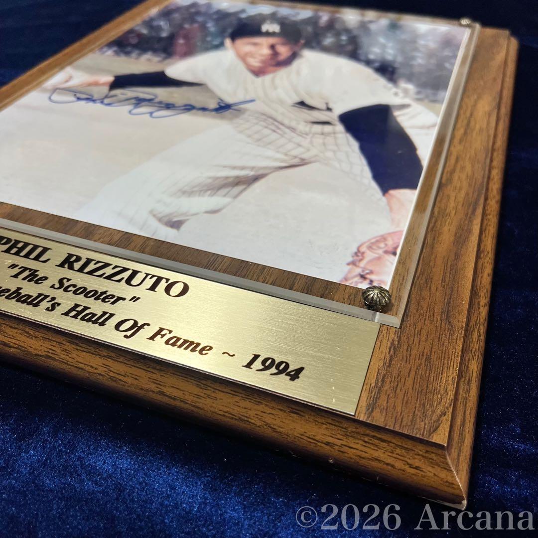 ヤンキース 殿堂入り リズートPhil Rizzuto 直筆サイン額装 COA付