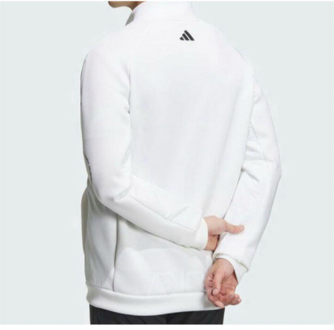 送料無料 新品 adidas GOLF ダンボールニット フルジップ L WT