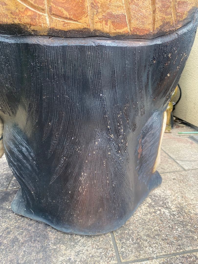 大型たぬき置物（高さ85cm）信楽焼　工芸品　縁起物　骨董品　直接引取何