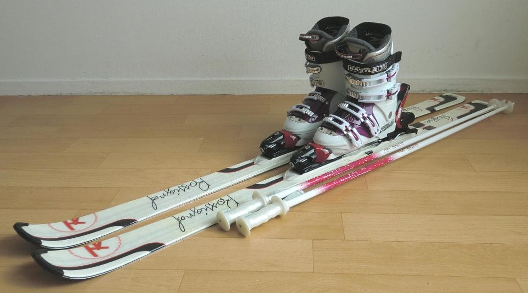 ■■送料無料■ロシニョール■女性用スキーセット■板154靴25.5■メンテ付■■