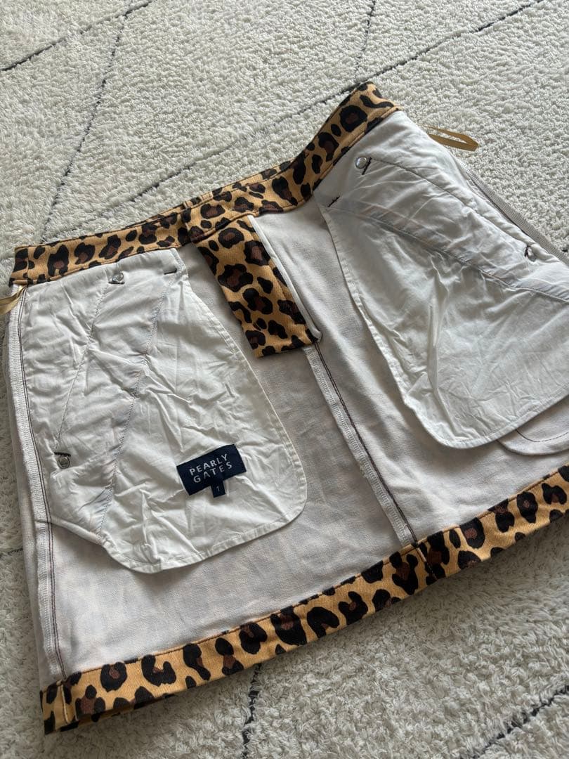 パーリーゲイツ　ヒョウ柄スカート　サイズ1