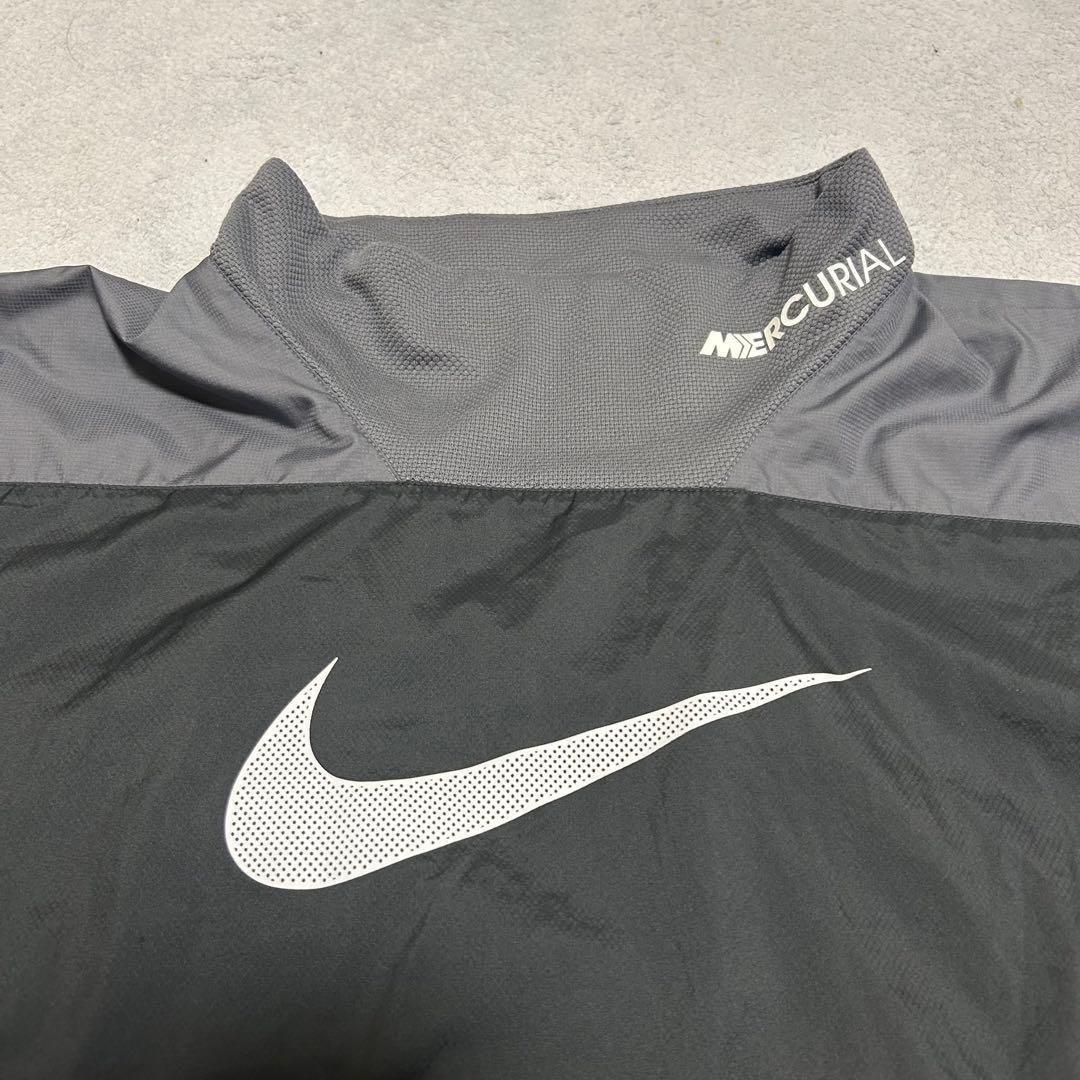 ナイキ スウッシュ ピステ 上下セット ナイロン 黒 グレー 蛍光イエロー XL