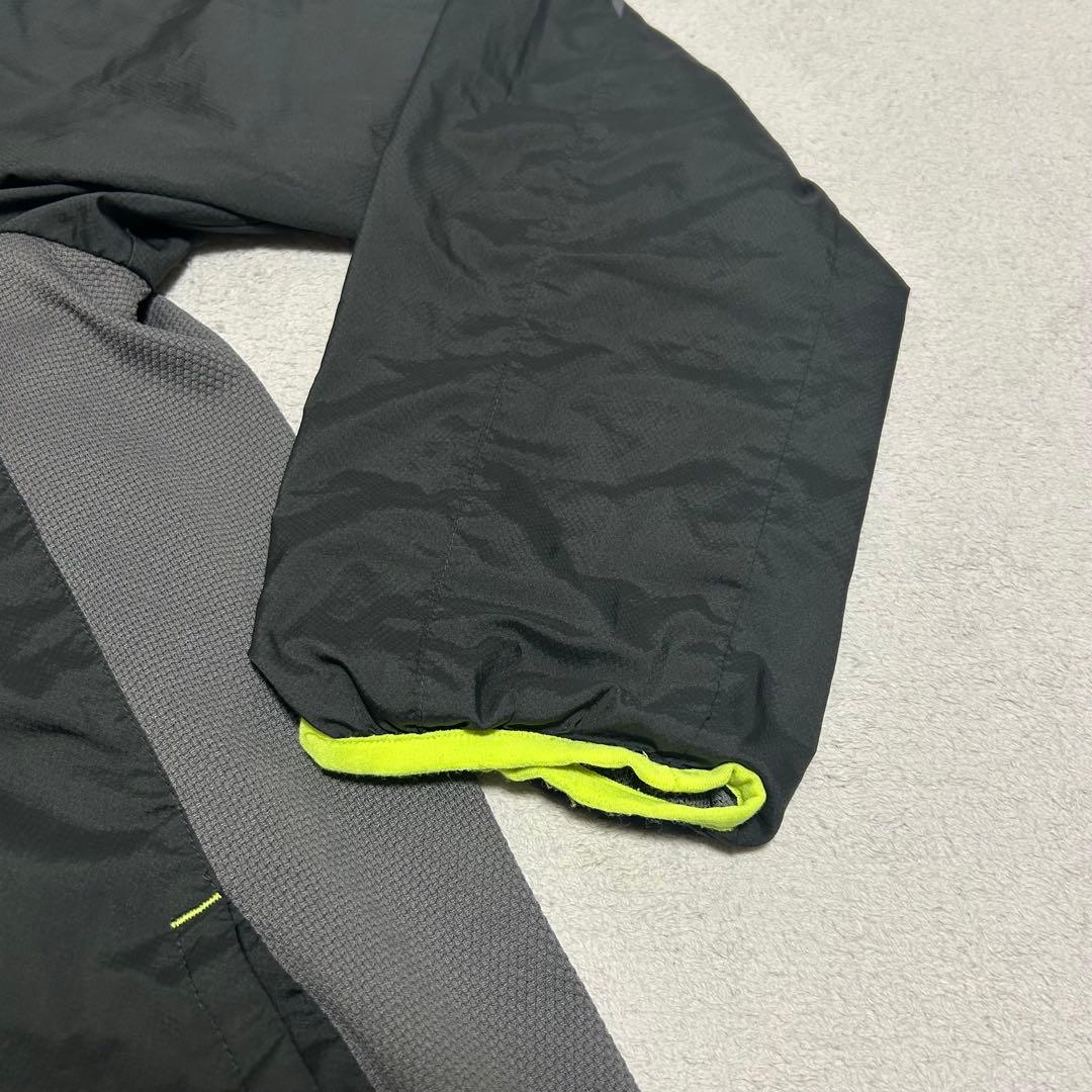 ナイキ スウッシュ ピステ 上下セット ナイロン 黒 グレー 蛍光イエロー XL