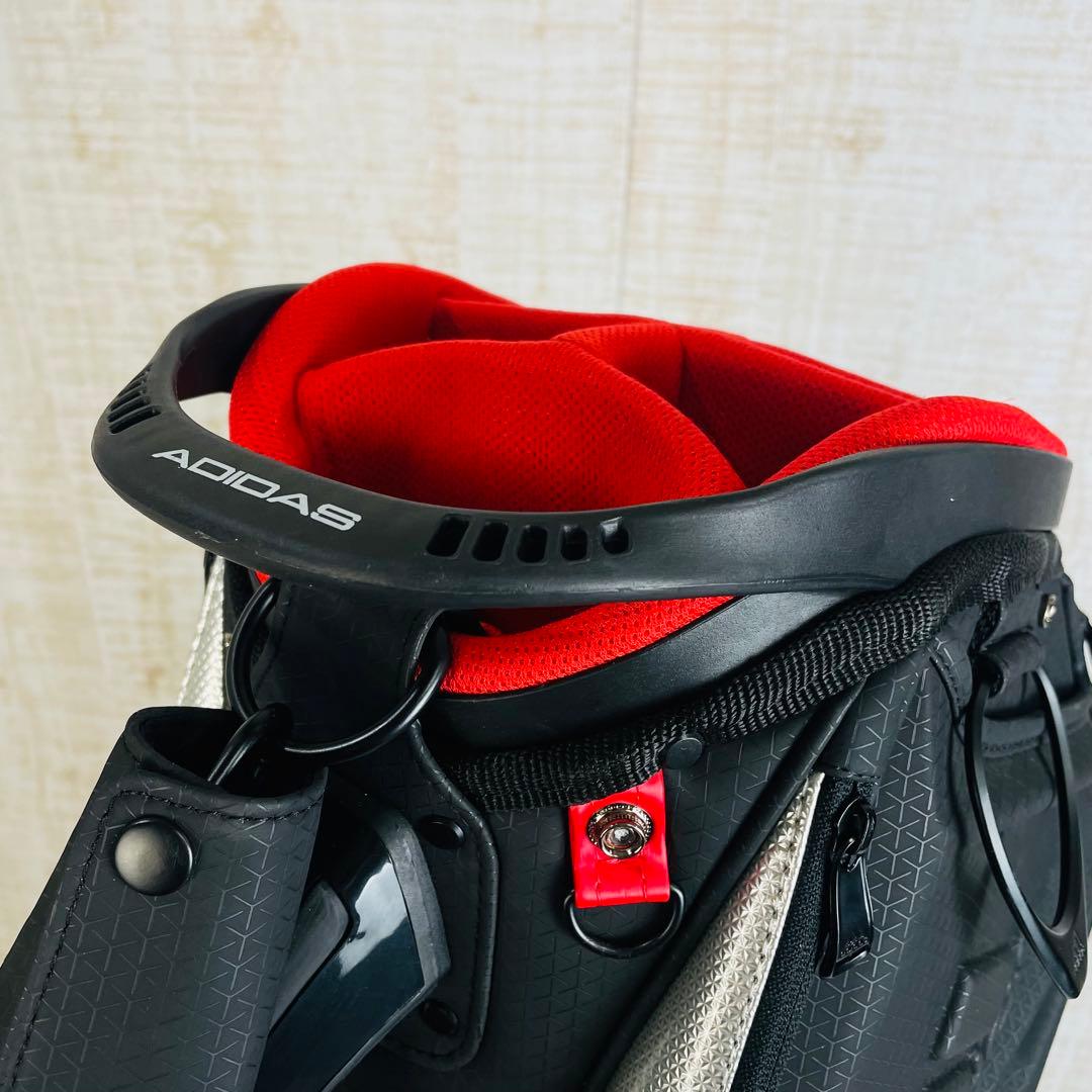 adidas アディダス　ツアープロダイナミック キャディバッグ 鏡面3ライン