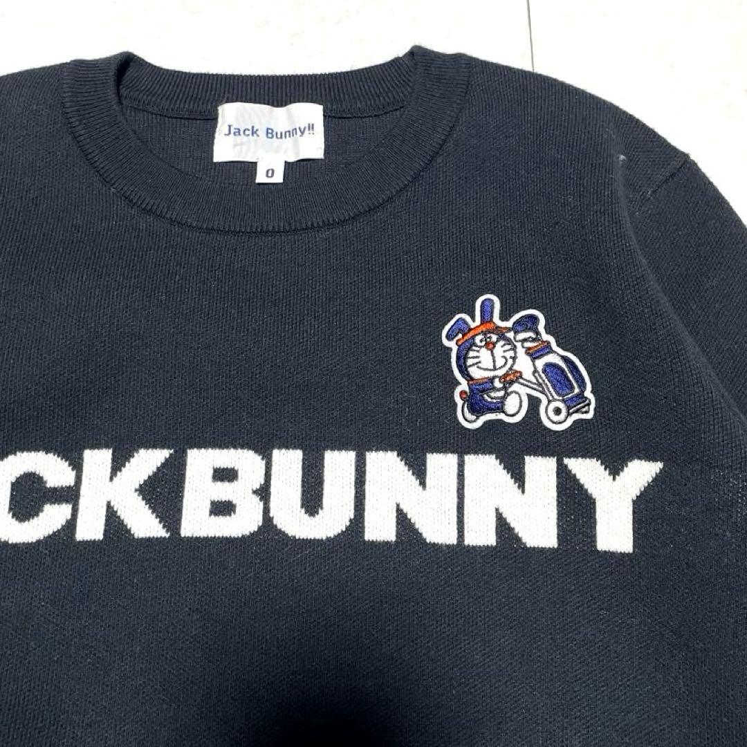 ジャックバニー ドラえもん コラボ セーター ニット ゴルフウェア ブラック 0