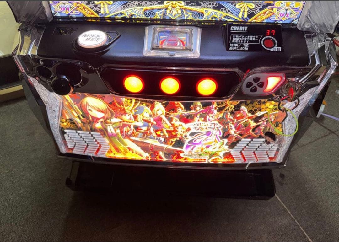 実機　オリンピア　パチスロ戦国乙女4＋スマスロユニット