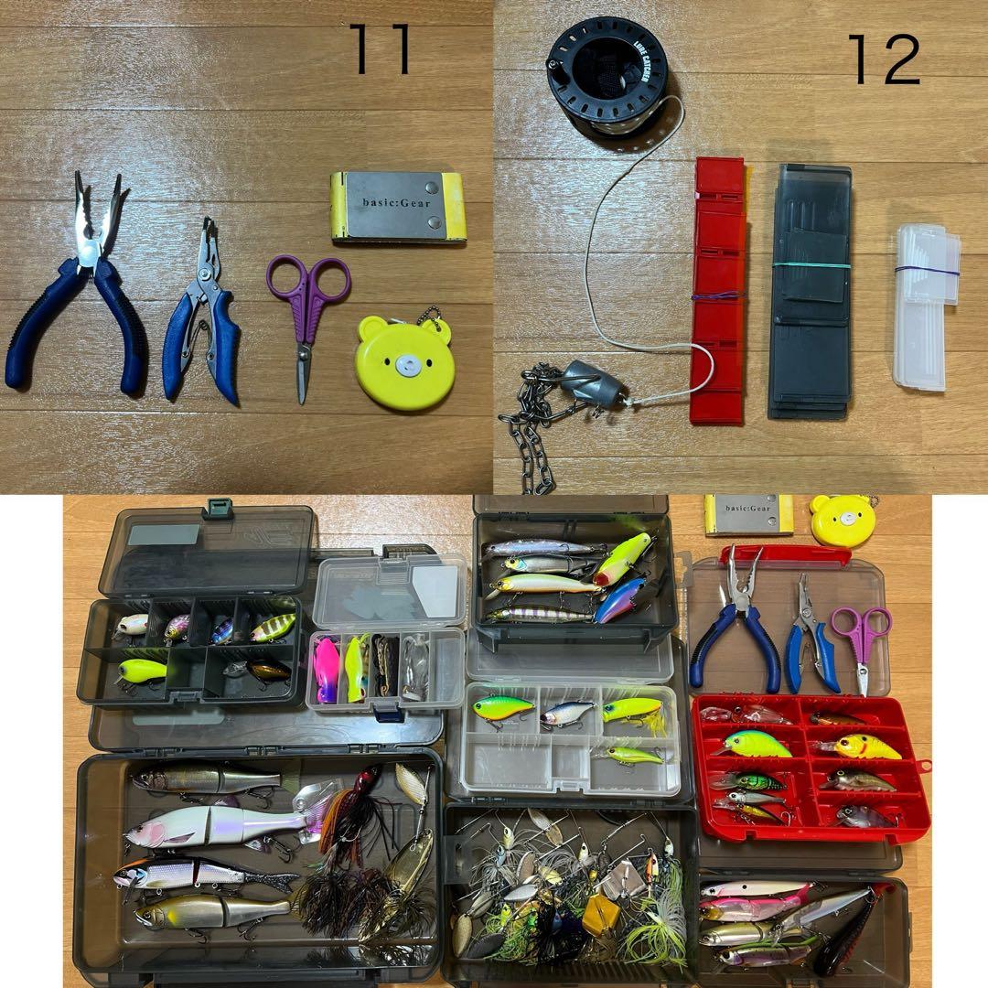 バス釣り　引退セット　バーサス入れ物付き　新品あり　約100個