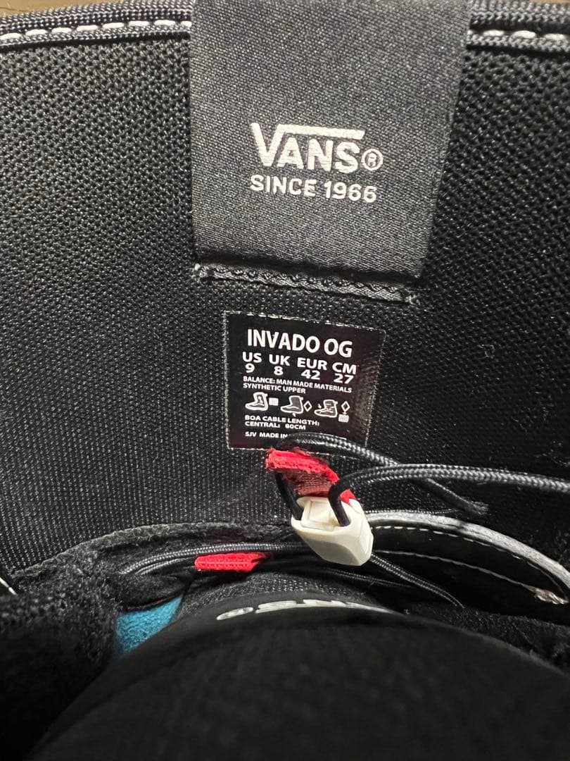 VANS スノーボードブーツ ブラック/ホワイト