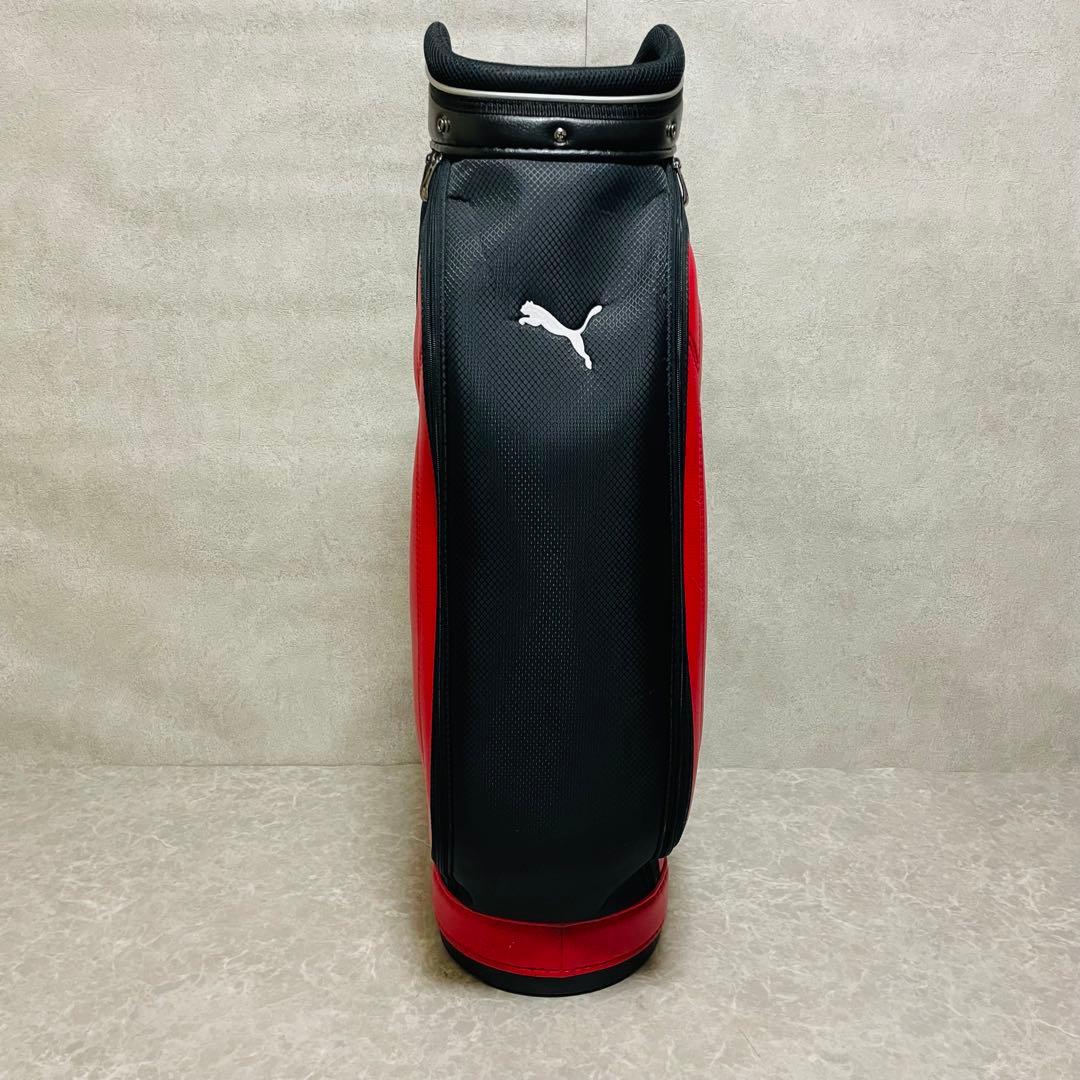PUMA プーマ キャディバッグ ゴルフバッグ レッド ブラック 人気 スポーツ