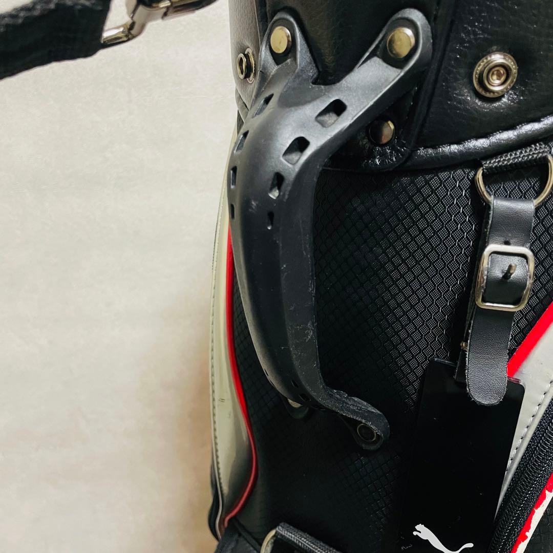 PUMA プーマ キャディバッグ ゴルフバッグ レッド ブラック 人気 スポーツ