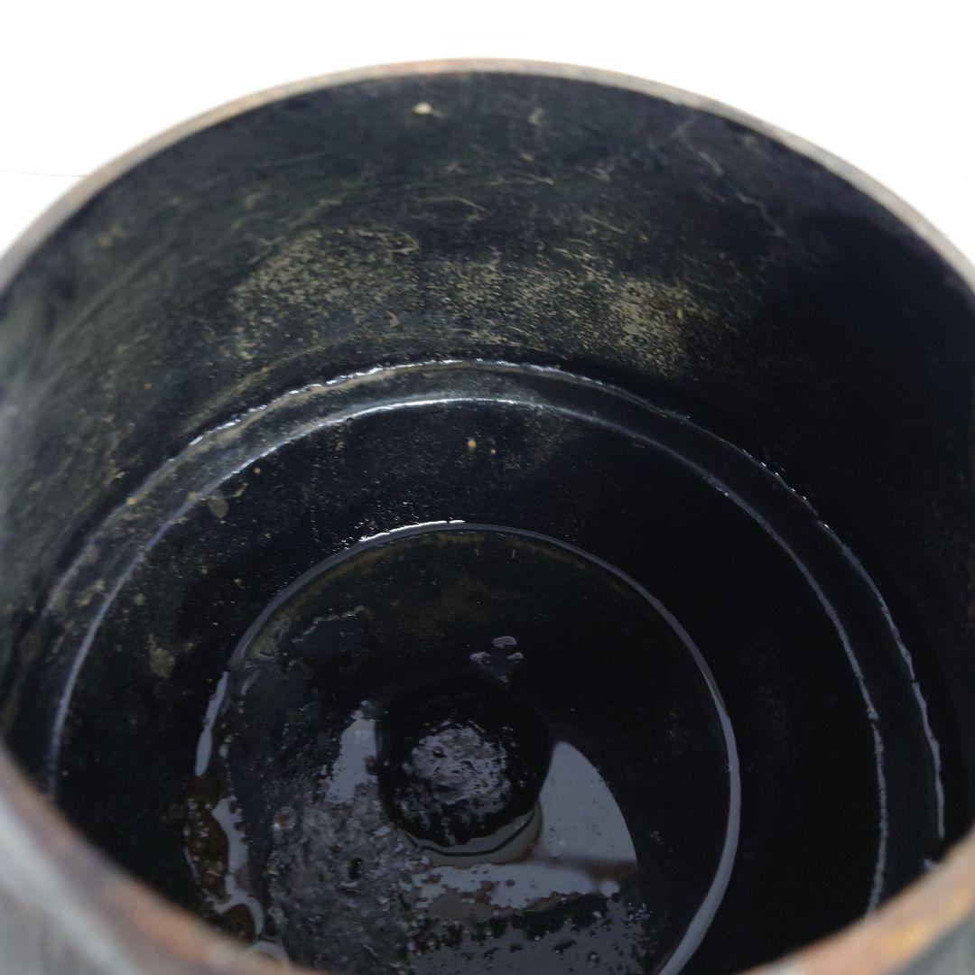 レトロ 花模様 鉄瓶