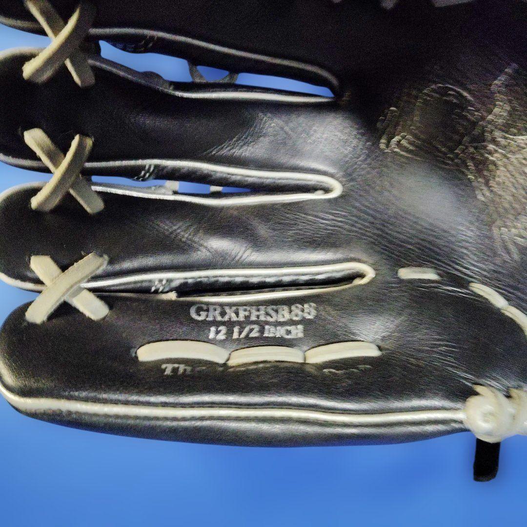 ローリングス 軟式グローブ 黒/シルバー12 1/2インチ