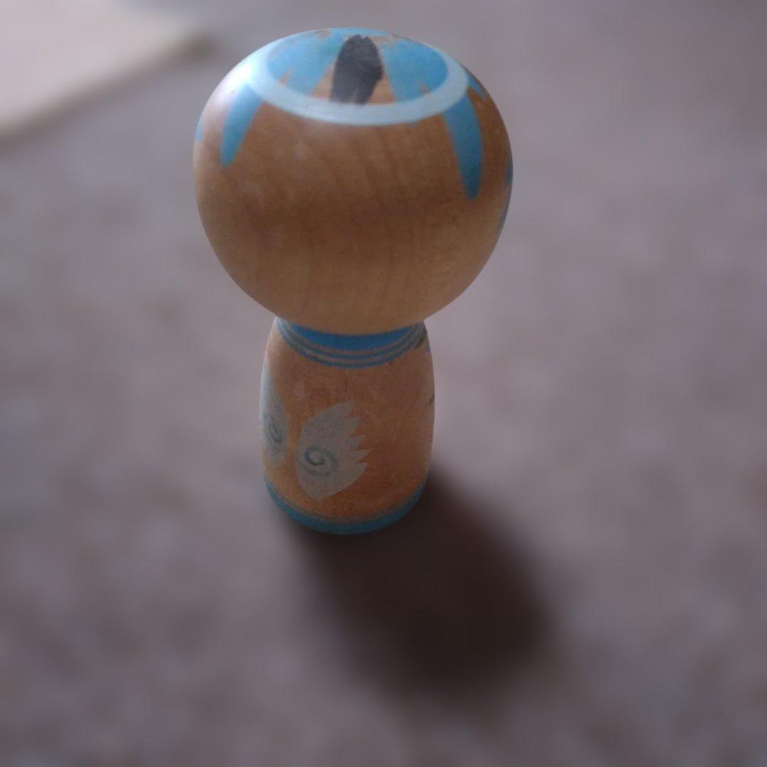 梅木道美 手描き猫こけし