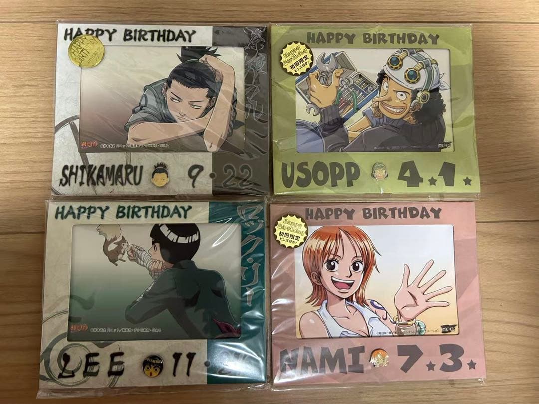 極希少) ワンピース　NARUTO ナルト　バースデーブロマイド　カード　ナミ