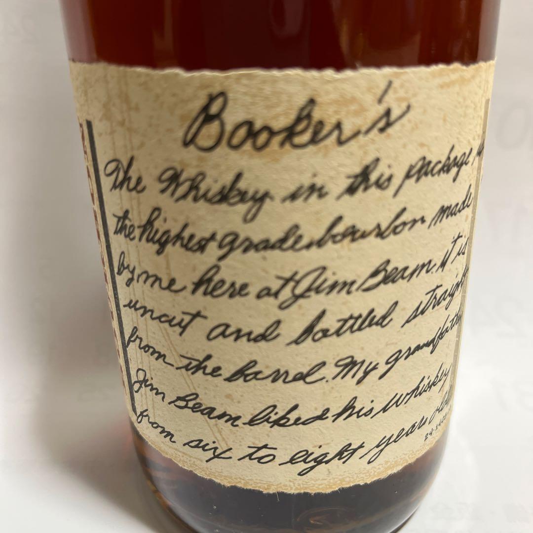 【週末値下】未開栓　古酒　Booker's Bourbon 1987年　年代物