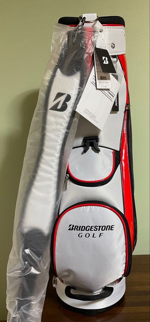 BRIDGESTONE GOLF キャディバッグ 赤・白・黒