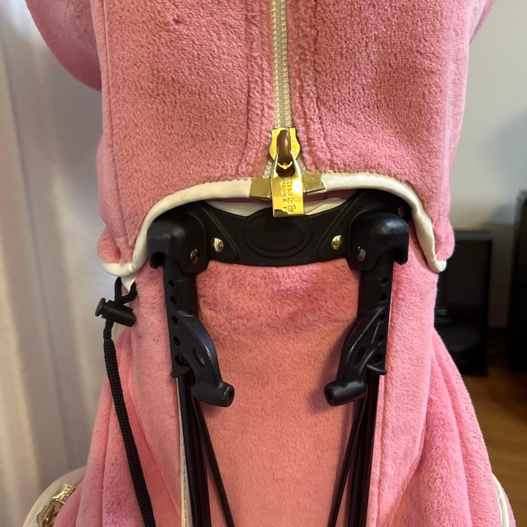 ムータマリンゴルフ　エコファー　キャディバッグ　ピンク