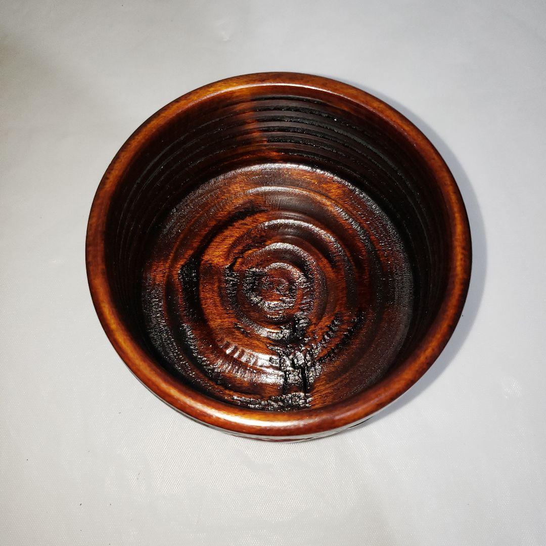 未使用　岡山特産品　鳥城彫　漆器　木製小鉢