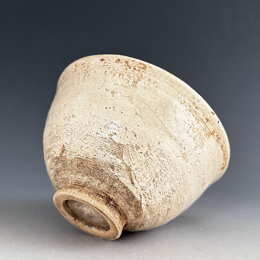 茶道具　古萩　茶碗　三代 坂新兵衛 造　十三代坂倉新兵衛極箱　御物袋付　古美術品