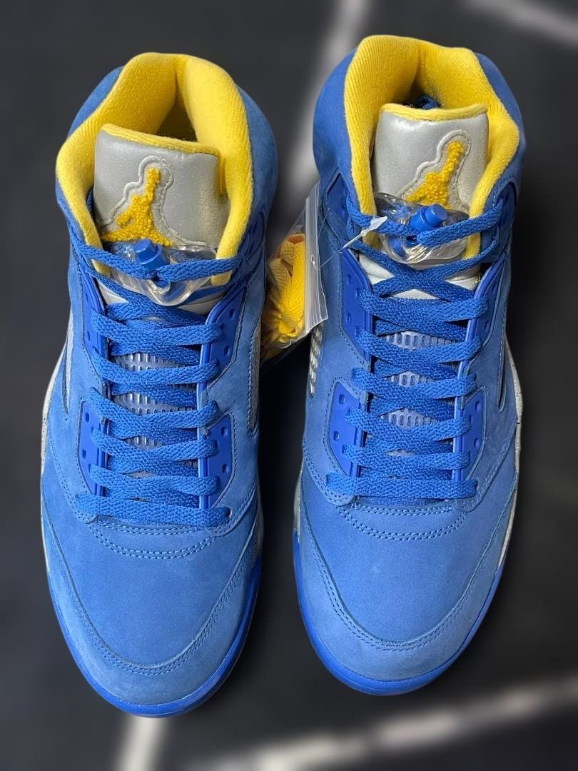 Air Jordan 5 青/黄色 シューズ(男性用)
