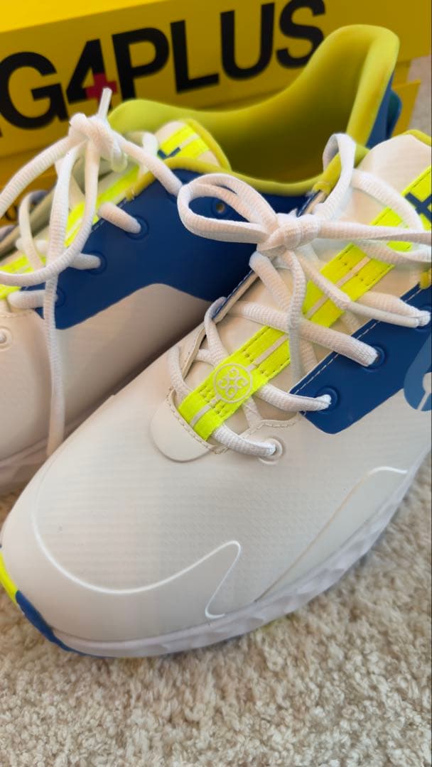 G/FORE MG4+ ゴルフシューズ ホワイト/ブルー/イエロー