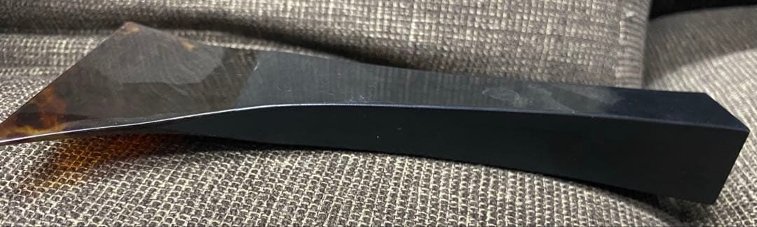 【美品】三味線撥　バチ　ばち　黒水牛　鼈甲　べっこう　高級品