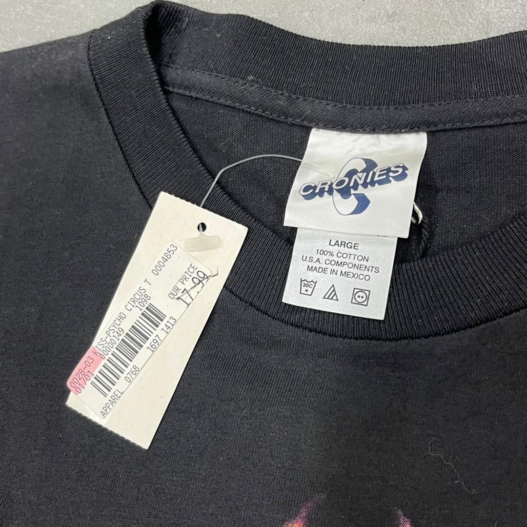 90s デッドストック CRONIIS KISS バンドTシャツ Lサイズ