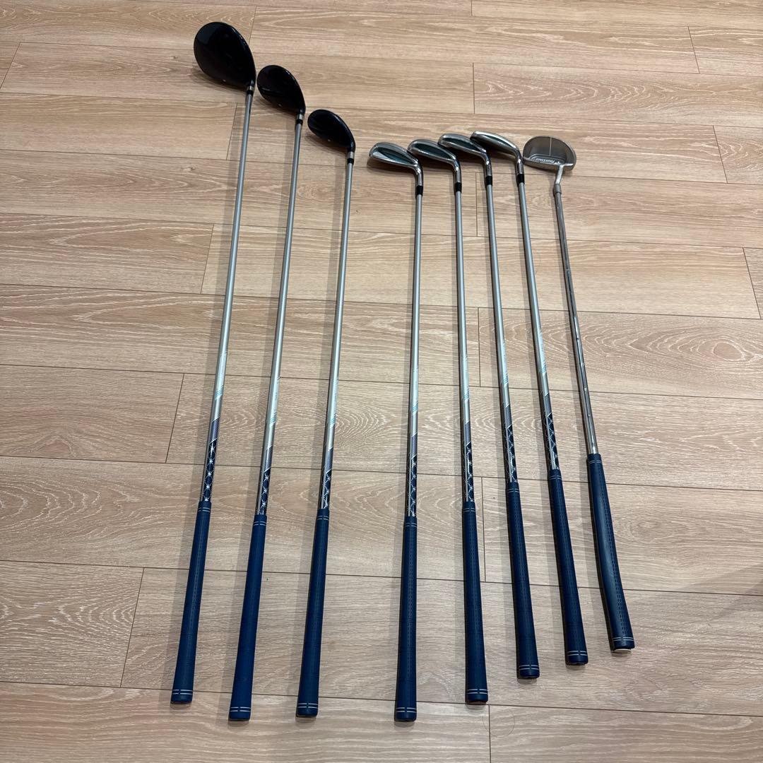 TOURSTAGE ゴルフバッグ クラブセット＋ ボール28個と小物