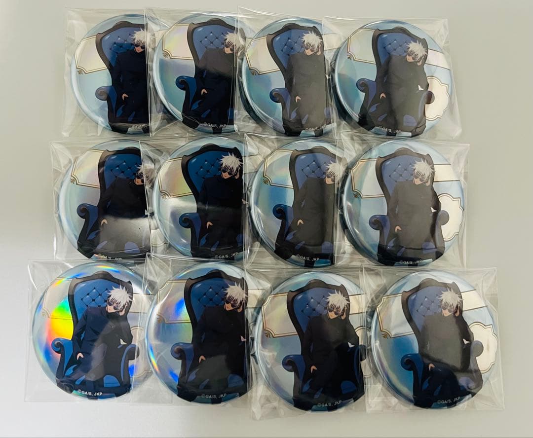 呪術廻戦 Chair: Blue 五条 オーロラ 缶バッジ ロフト PLAZA