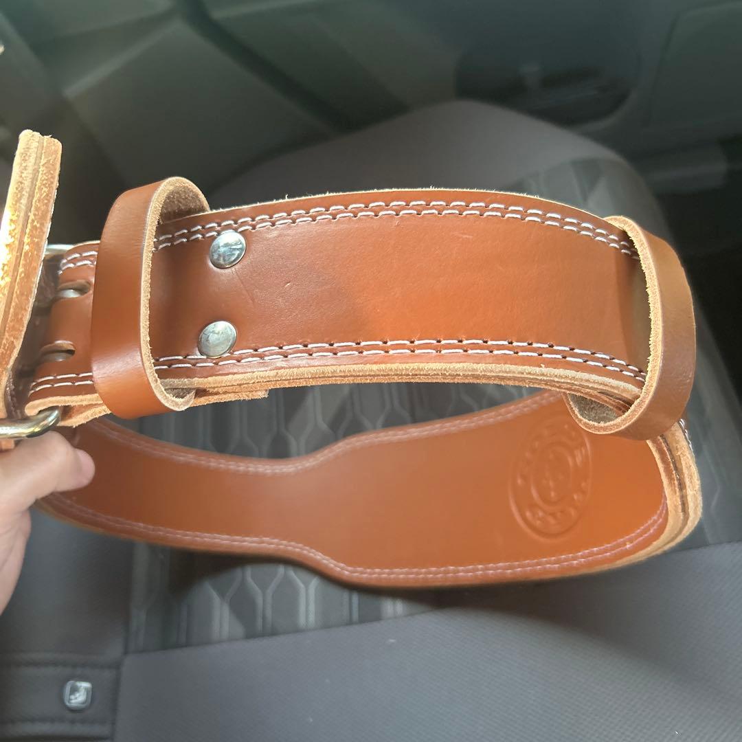 GOLD’S GYM G3324 プロレザーベルト／ほぼ未使用級