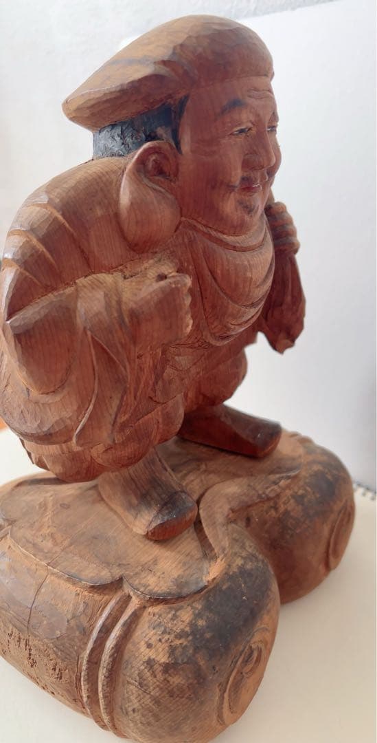 木製 福の神 彫刻