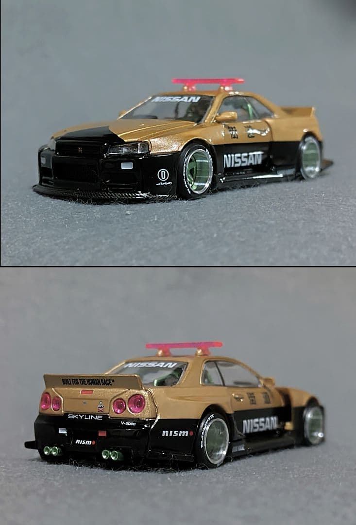ミニカー (R34) KaidoWorks V2 Aero Police BLKLTD