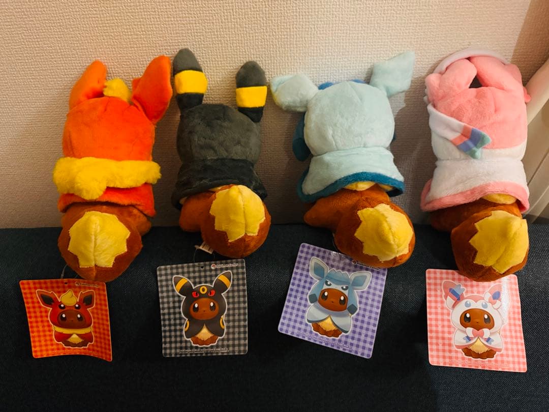 ポケモン イーブイ マスコット ポンチョシリーズ ４体セット ポンチョイーブイ
