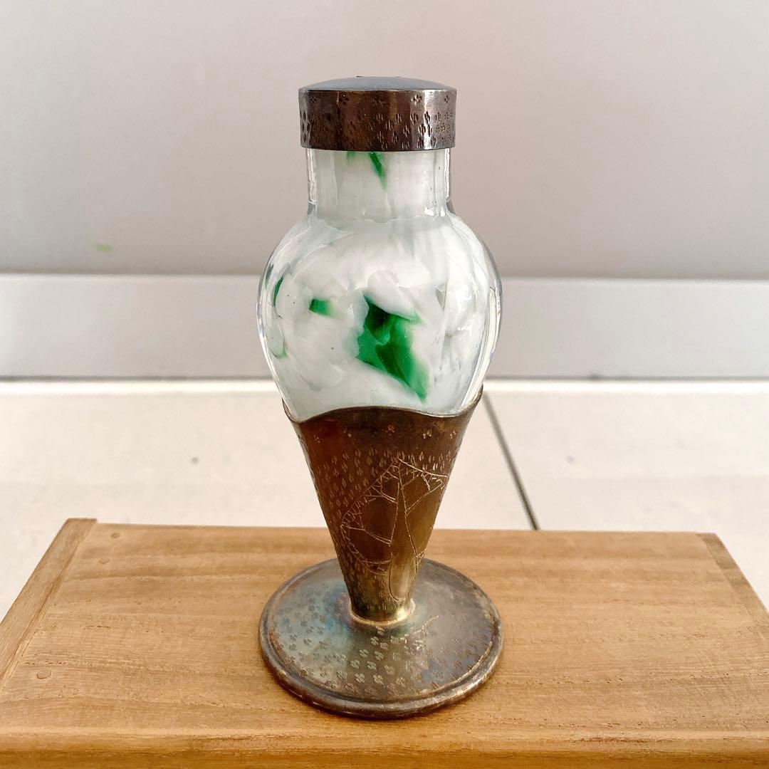 香炉　銀製　お香立て　silver 時代物　置物