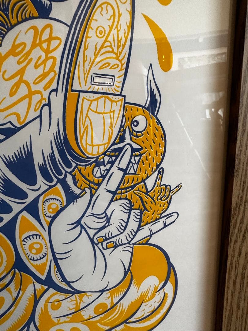 カツマタヒデユキ　シルクスクリーンポスター　エディション　サイン有