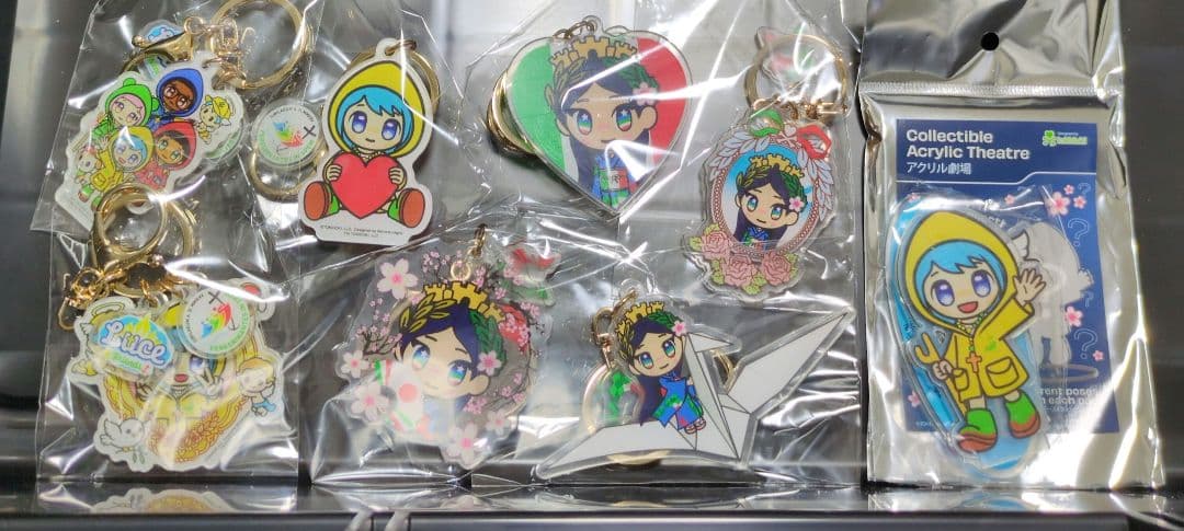 アクリルキーホルダー　イタリア館　イタリアちゃん　ルーチェ　セット販売　バチカン