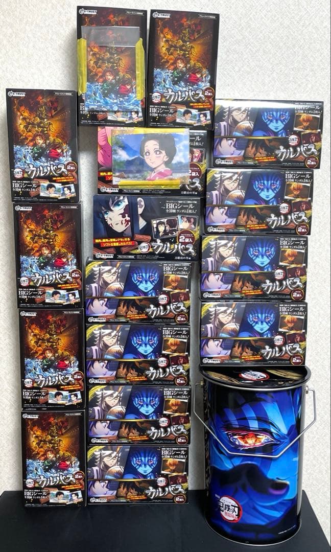 劇場版「鬼滅の刃」無限城編 刀鍛冶の里編 カルパス計16箱 シール入り　BIG缶