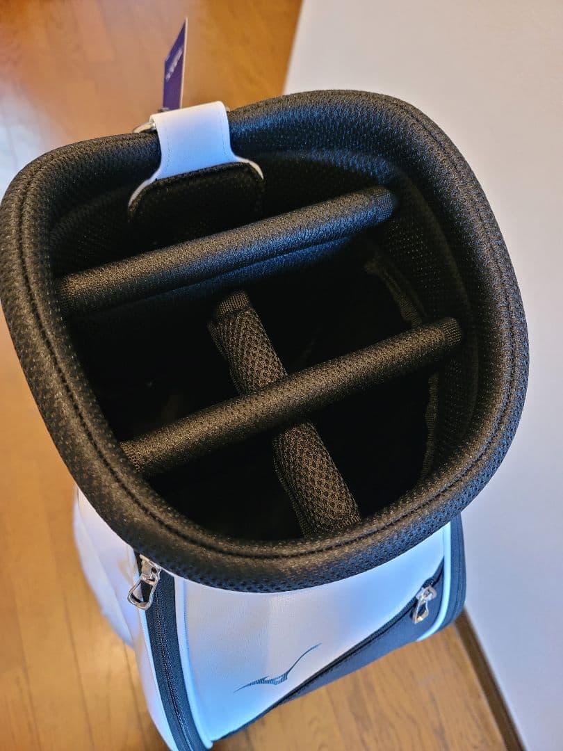 お値下【新品未使用】Mizuno ゴルフキャディバッグ 白黒