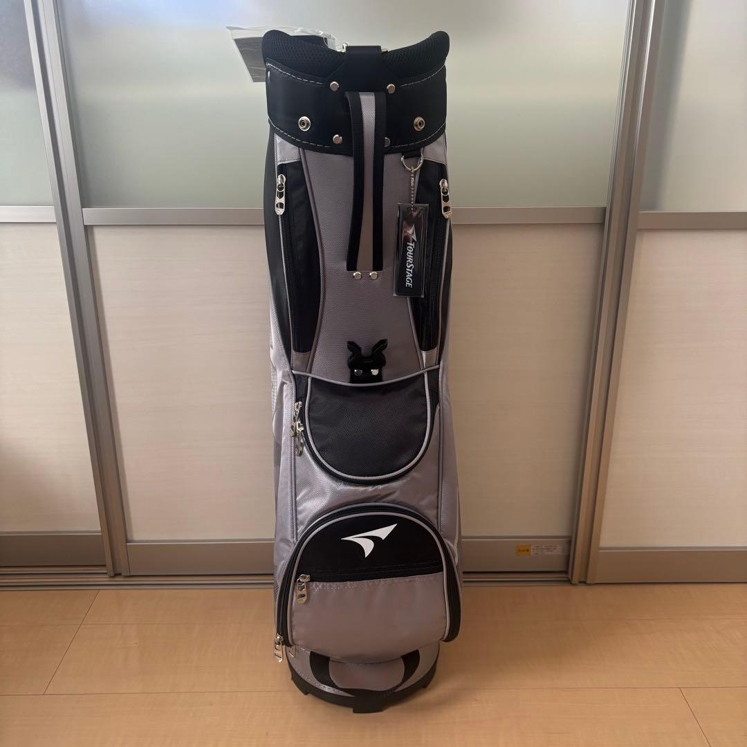 キャディバッグ グレー/ブラック