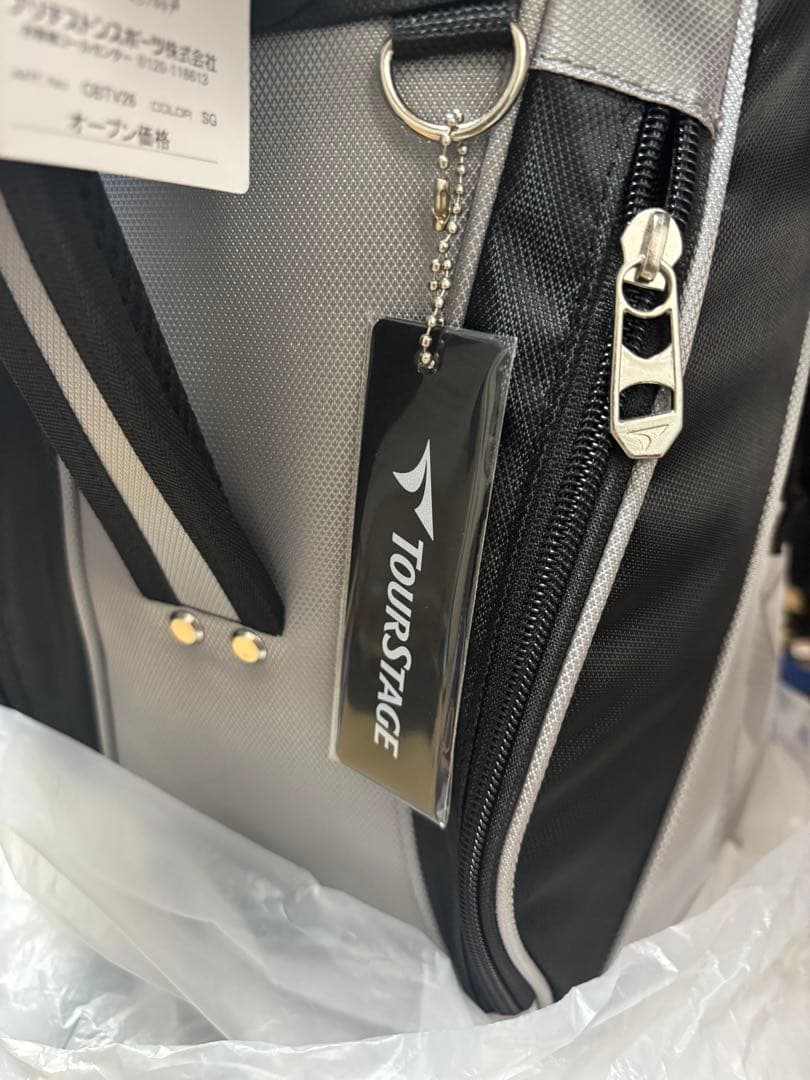 キャディバッグ グレー/ブラック