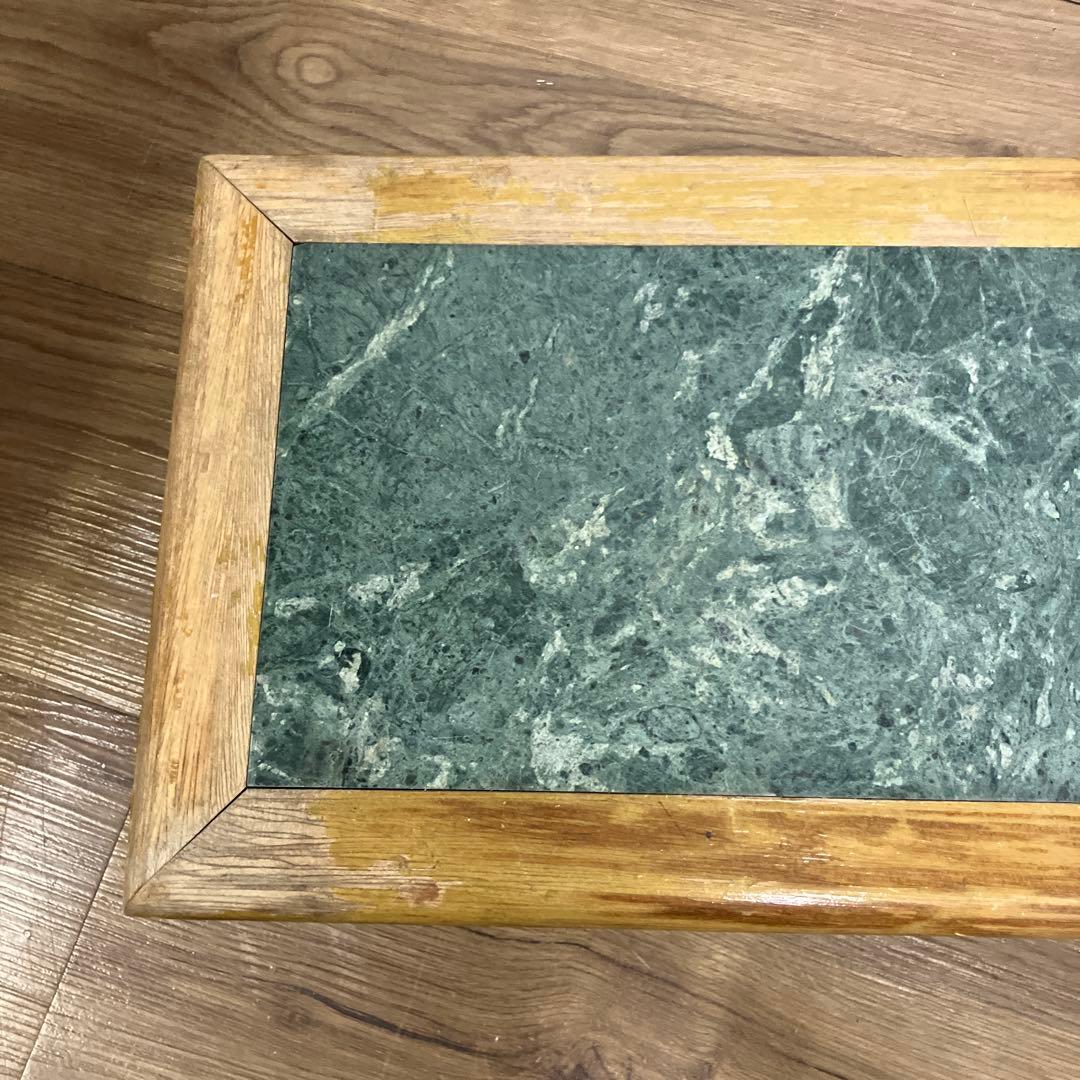 A-1 古道具 花台 飾り台 天然石 大理石 アンティーク 盆栽台 木彫り