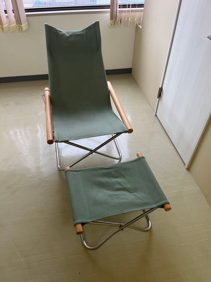 アウトドアチェア グリーン 折りたたみ式
