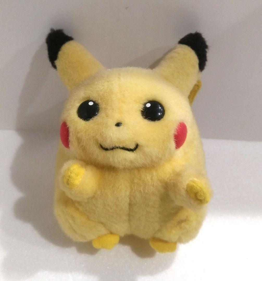 TOMY ポケモン ピカチュウ ぬいぐるみ おなかを押すとなくヨ 初期 レトロ
