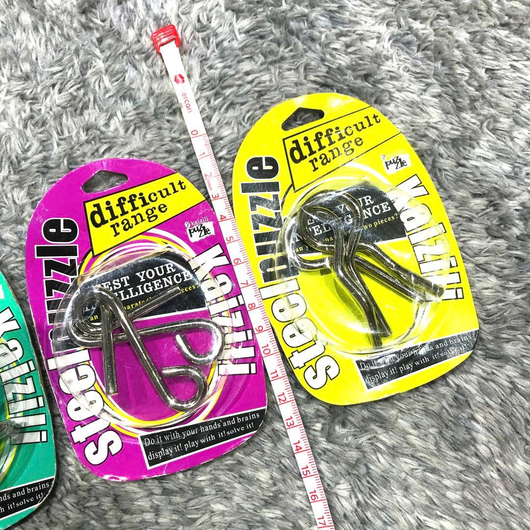 【新品】知恵の輪・steel puzzle 3セット