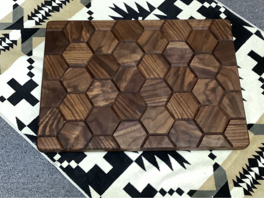 しげオーダー品　シェルコン50天板ヘキサゴン141 ウォールナット