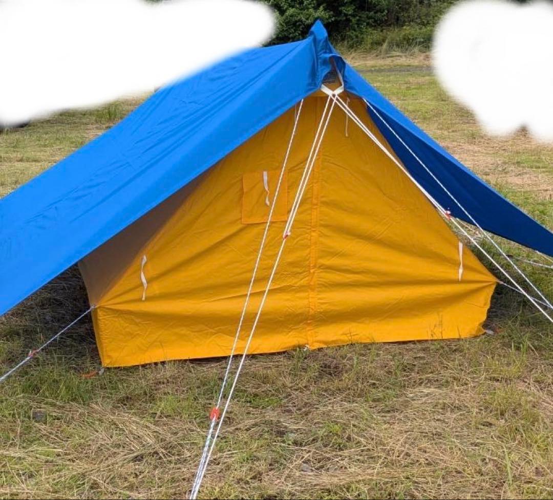 ［美品］ヴィンテージ　レトロ　三角　テント　＆　フライシート　セット