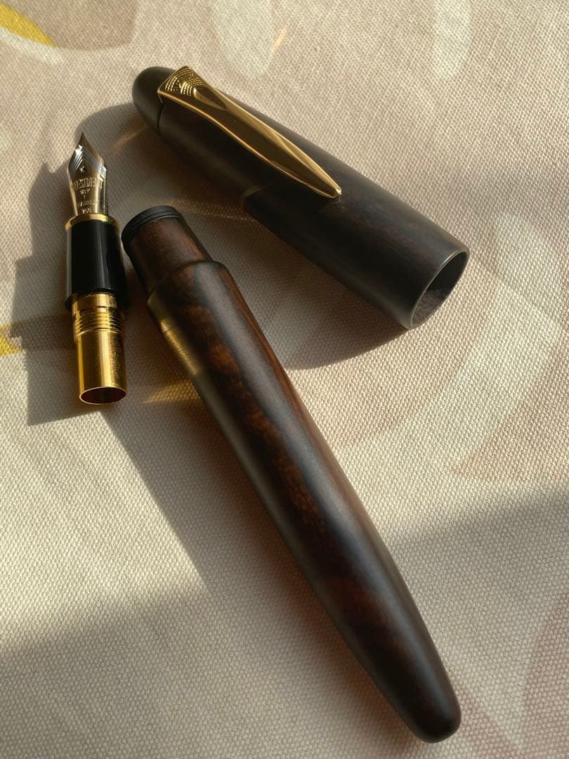 プラチナ万年筆　 プラチナ✖️KINGDAM NOTEコラボ　出雲黒柿