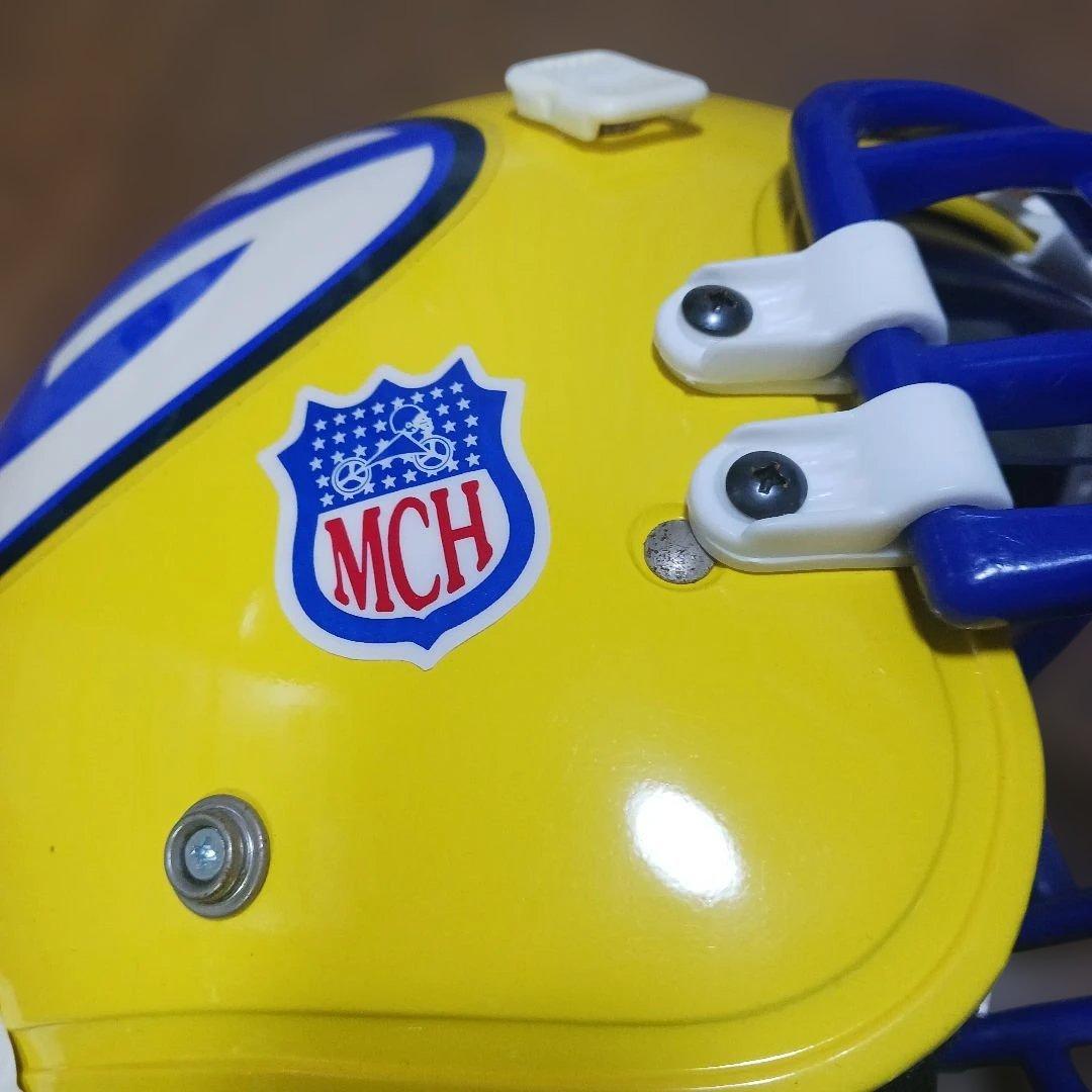 グリーンペイパッ カーズ、ヘルメット レプリカ、イエロー/ブルー