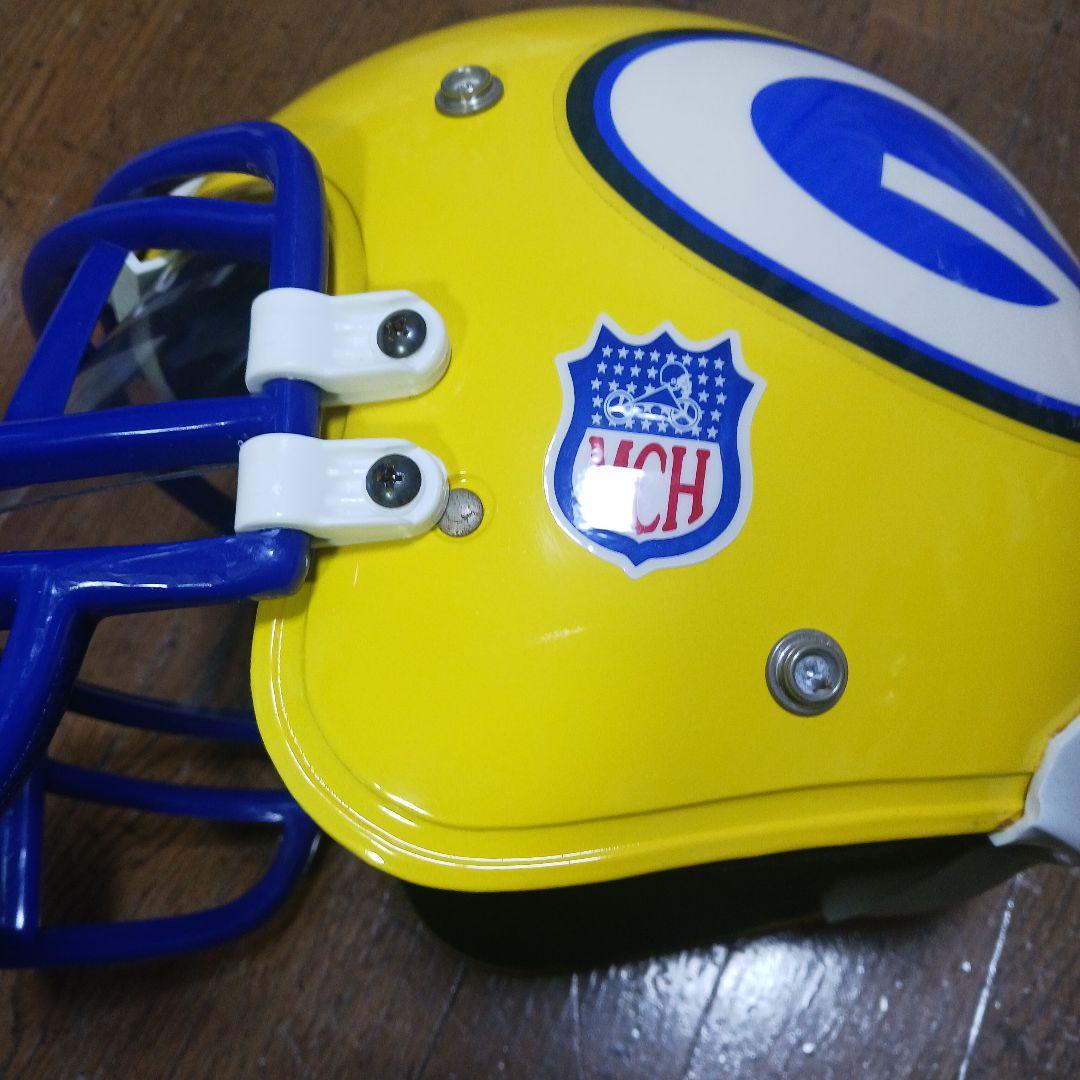 グリーンペイパッ カーズ、ヘルメット レプリカ、イエロー/ブルー