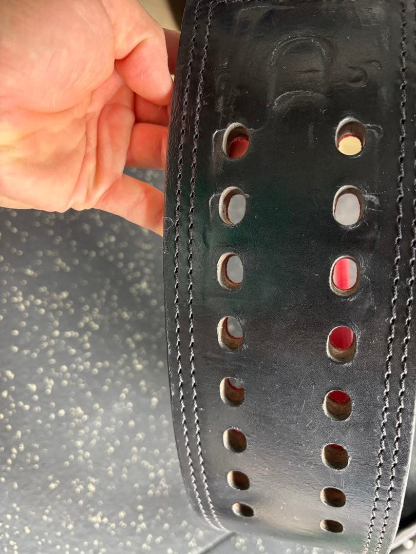 SBD パワーリフティングベルト 黒/赤　Sサイズ